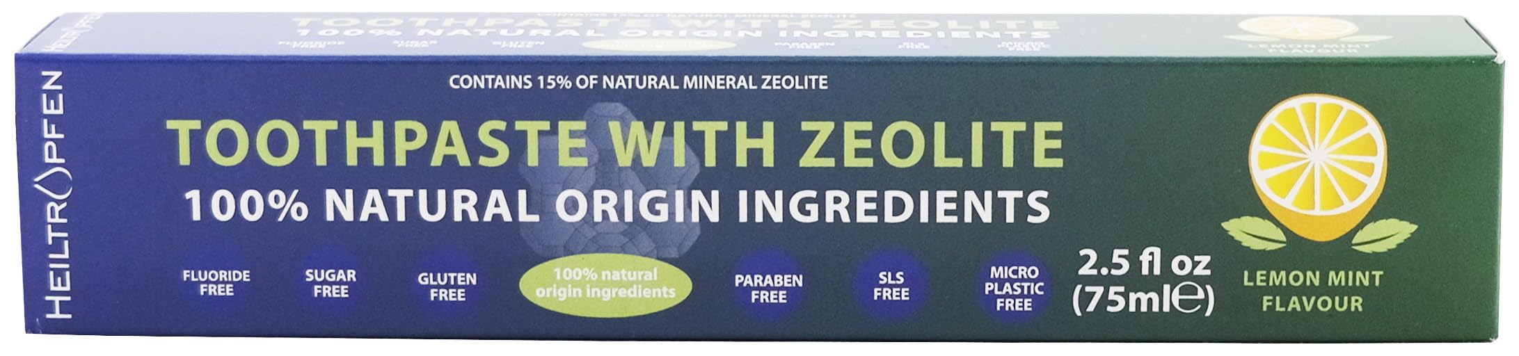 Appliquez ce dentifrice Zeolite sur votre brosse pour un brossage quotidien sans fluor.