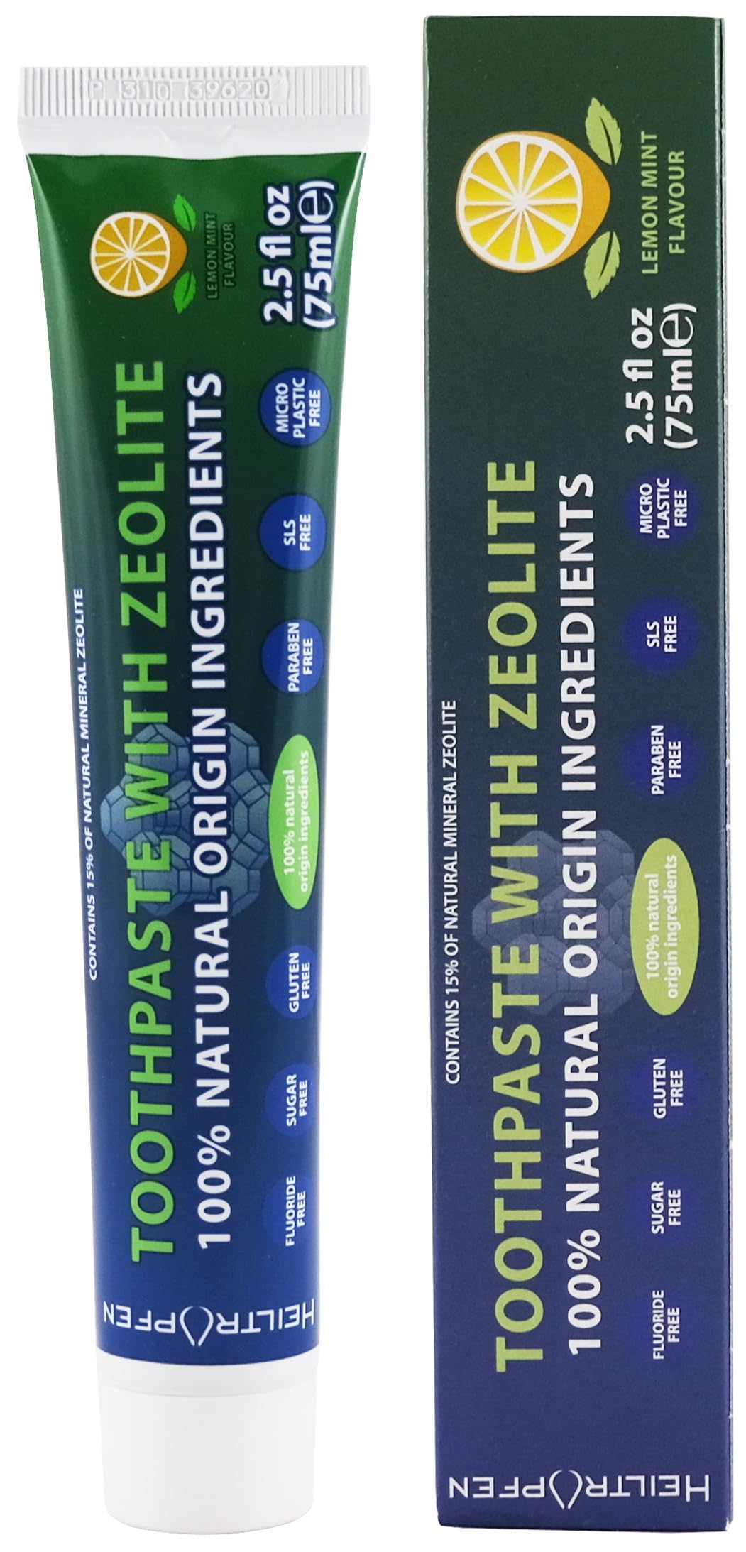 Dentifrice Zeolite Heiltropfen – emballage soigné, formulation naturelle pour votre routine bucco-dentaire.