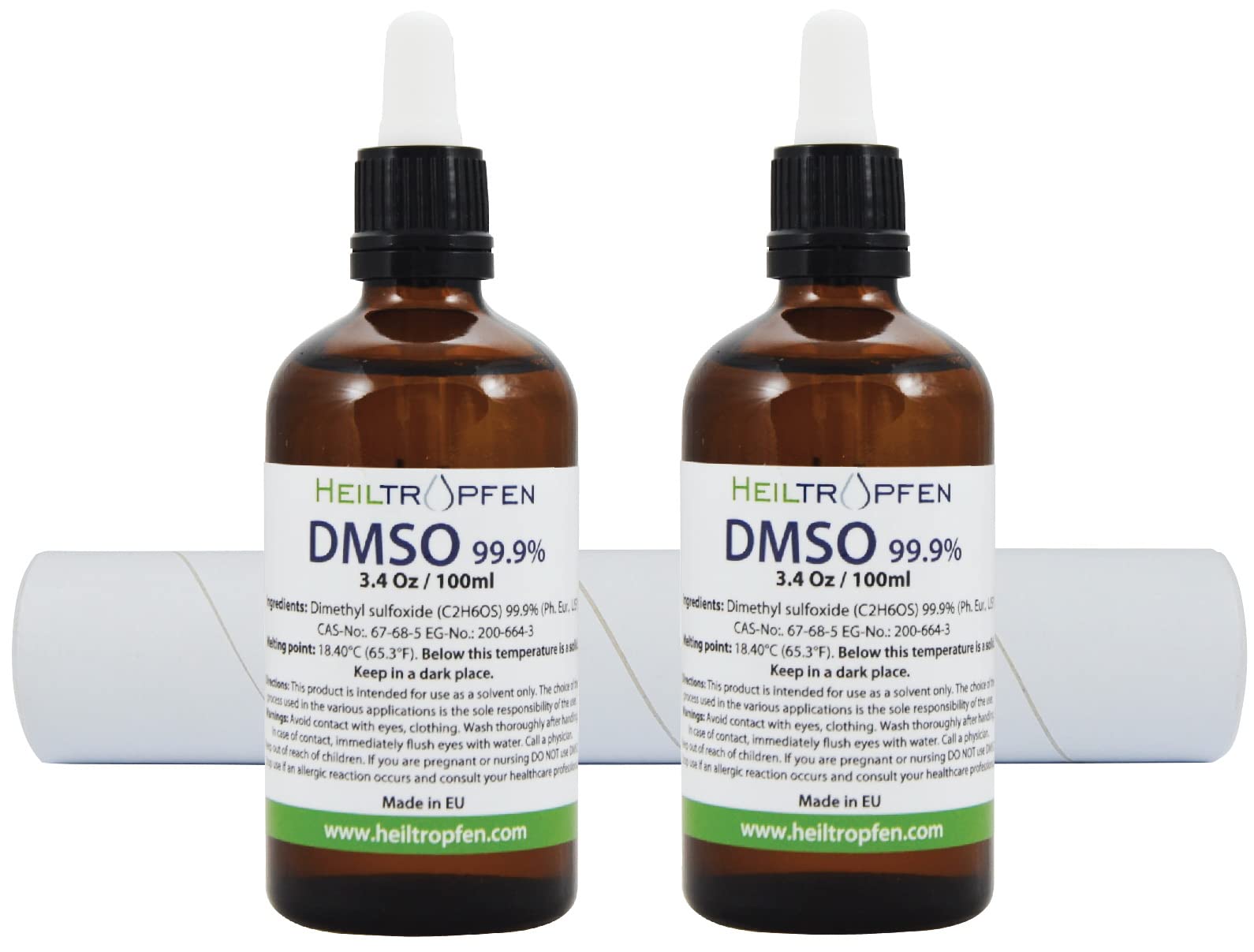 Flacon en verre Heiltropfen DMSO, stockage sûr et fiable.