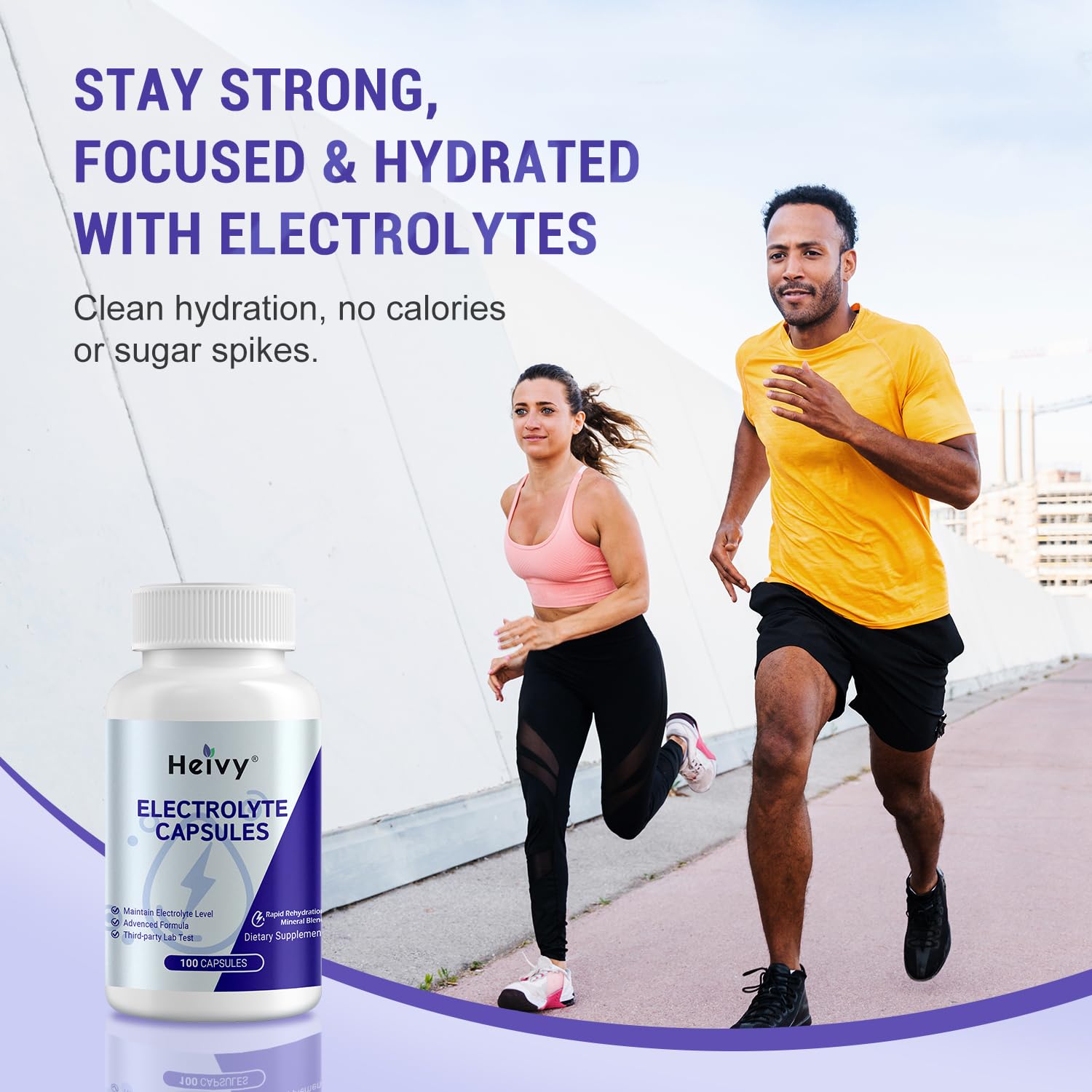 Heivy Compléments d'hydratation sport – Idéal lors des séances et déplacements.