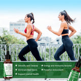 Conditionnement Heivy chlorophylle, emballage élégant et compact