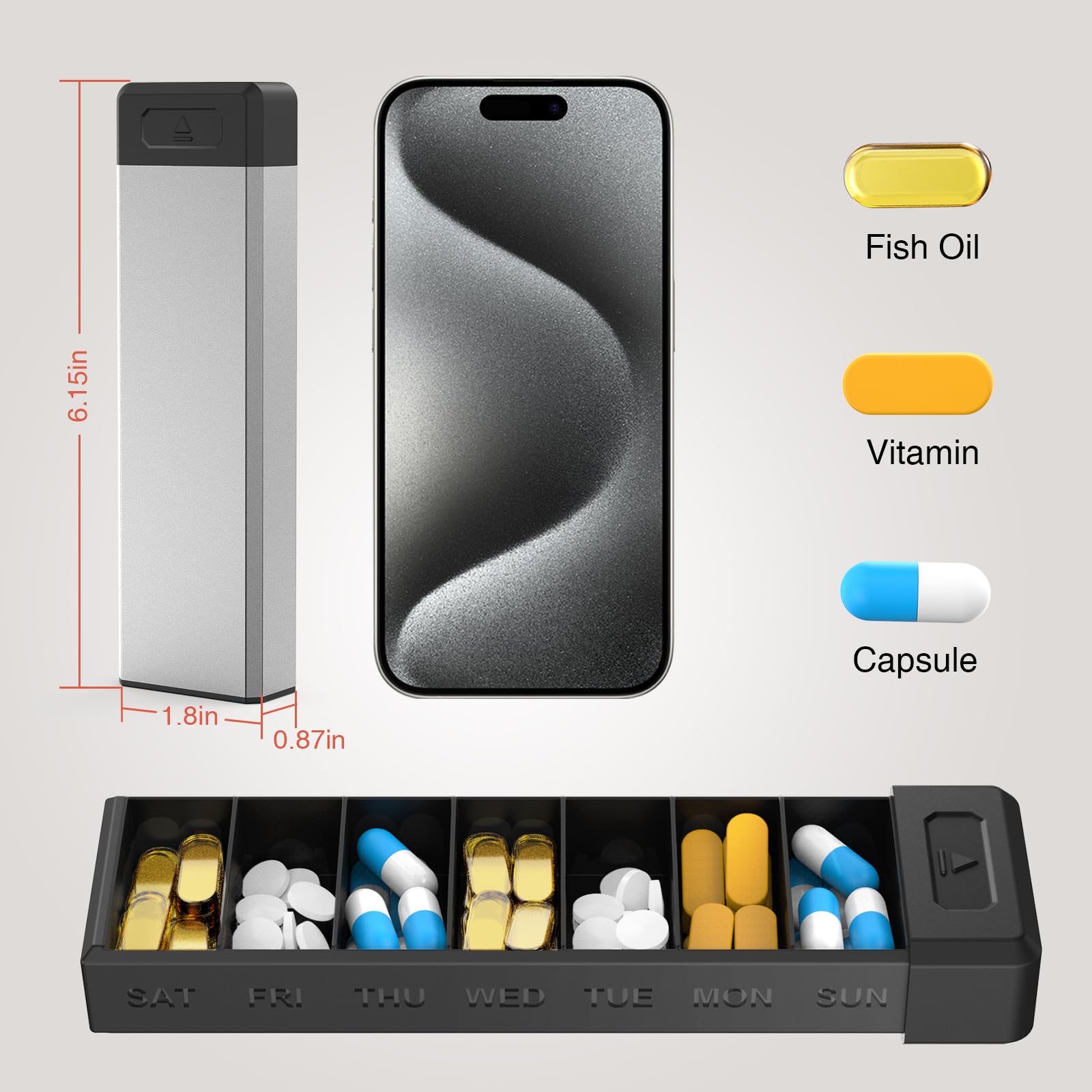 HEIYING matériaux-aluminium-ABS, combinaison durable et légère.
