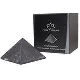 Pyramide Shungite Noire 3 pouces Heka Naturals, décor élégant et purificateur d’ambiance