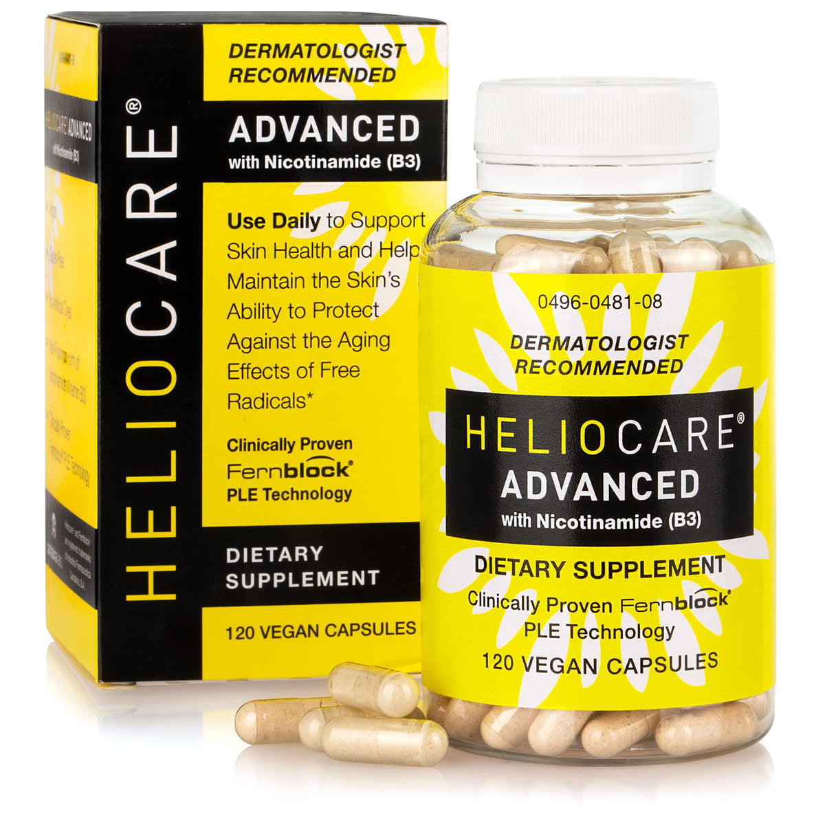Heliocare Advanced, bouteille de capsules pour l’usage quotidien de la peau