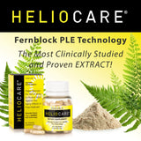Heliocare emballage naturel, touche responsable et étiquette propre.