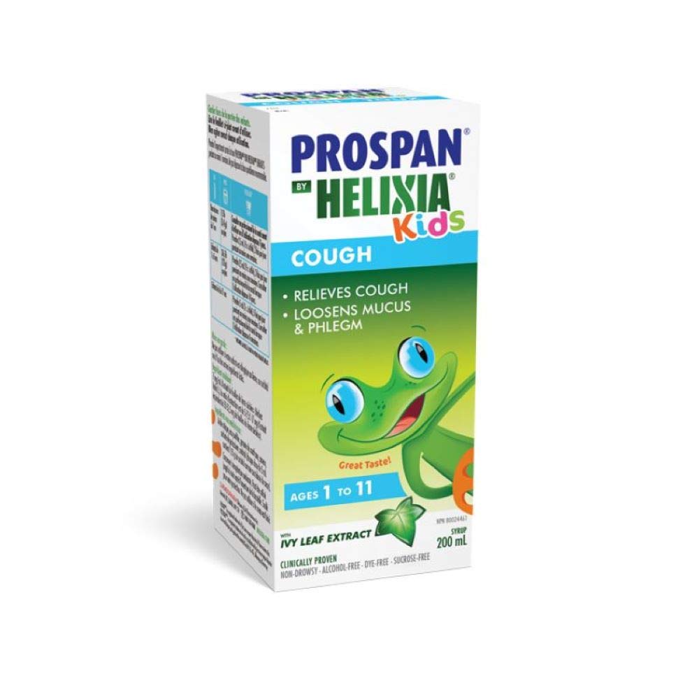 Helixia Prospan bouteille 200 ml, soutien potentiel des voies respiratoires.