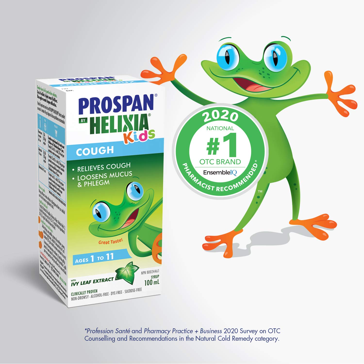 Helixia Prospan doseur intégré, dosage précis pour l'enfant.