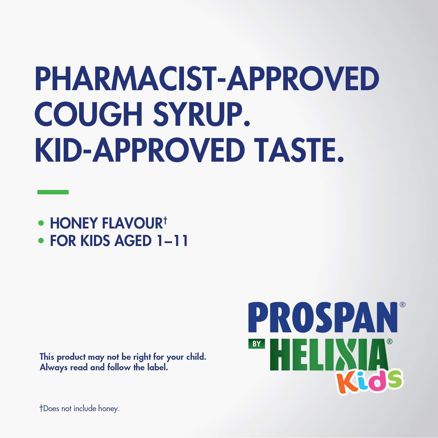 Helixia Prospan goût miel, enfant réceptif au rituel du soin.