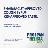 Helixia Prospan goût miel, enfant réceptif au rituel du soin.