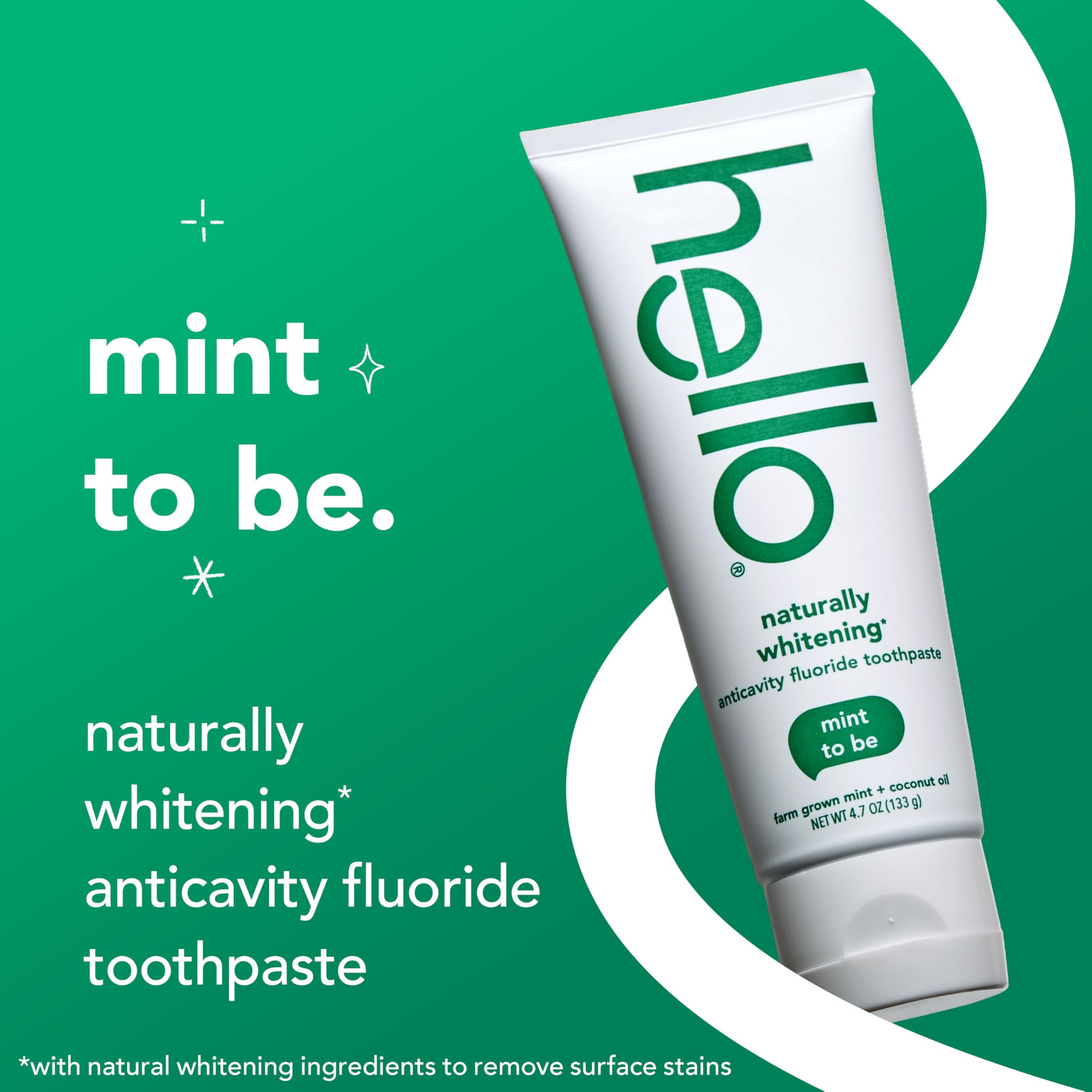 Pack de 3 tubes hello blanchissant naturel, présentation menthe, pour sourire plus éclatant.