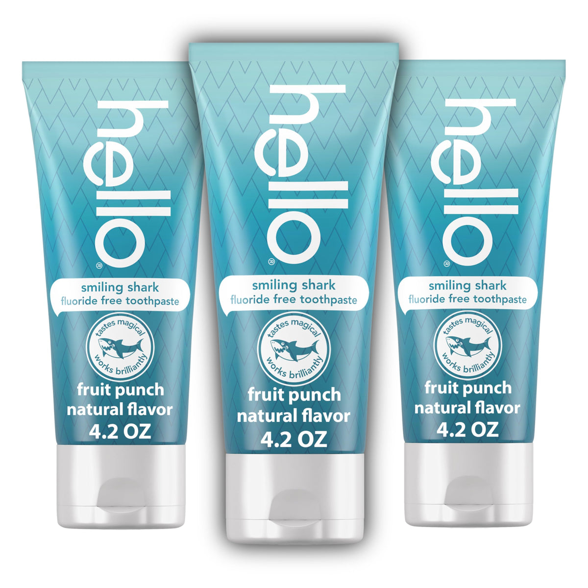 Dentifrice Hello pour enfants pack de 3 tubes, pratique pour la routine quotidienne