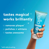 Tube Hello dentifrice enfant avec étiquette colorée et design vivant