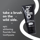 hello Epic Whitening dentifrice au charbon actif, trois tubes prêts à l’emploi