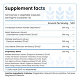 HELLO HEALTH Complexe Champignons Cerveau Heureux – capsules faciles à prendre pour l énergie