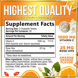 Comprimés masticables sans sucre Hello Lovely 1000 mg, goût neutre.
