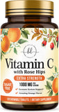 Hello Lovely vitamine C 1000 mg avec cynorrhodon, soutien potentiel immunitaire.