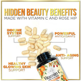 Formule naturelle Hello Lovely vitamine C 1000 mg sans additifs artificiels.