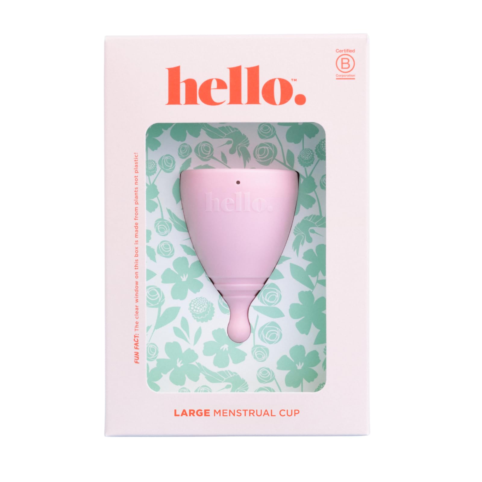 Hello Period coupe moyenne pour col utérin moyen, confort durable.
