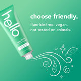 Hello Super Fresh menthe poivrée: tube et brosse visibles, fraîcheur ressentie à l'usage.