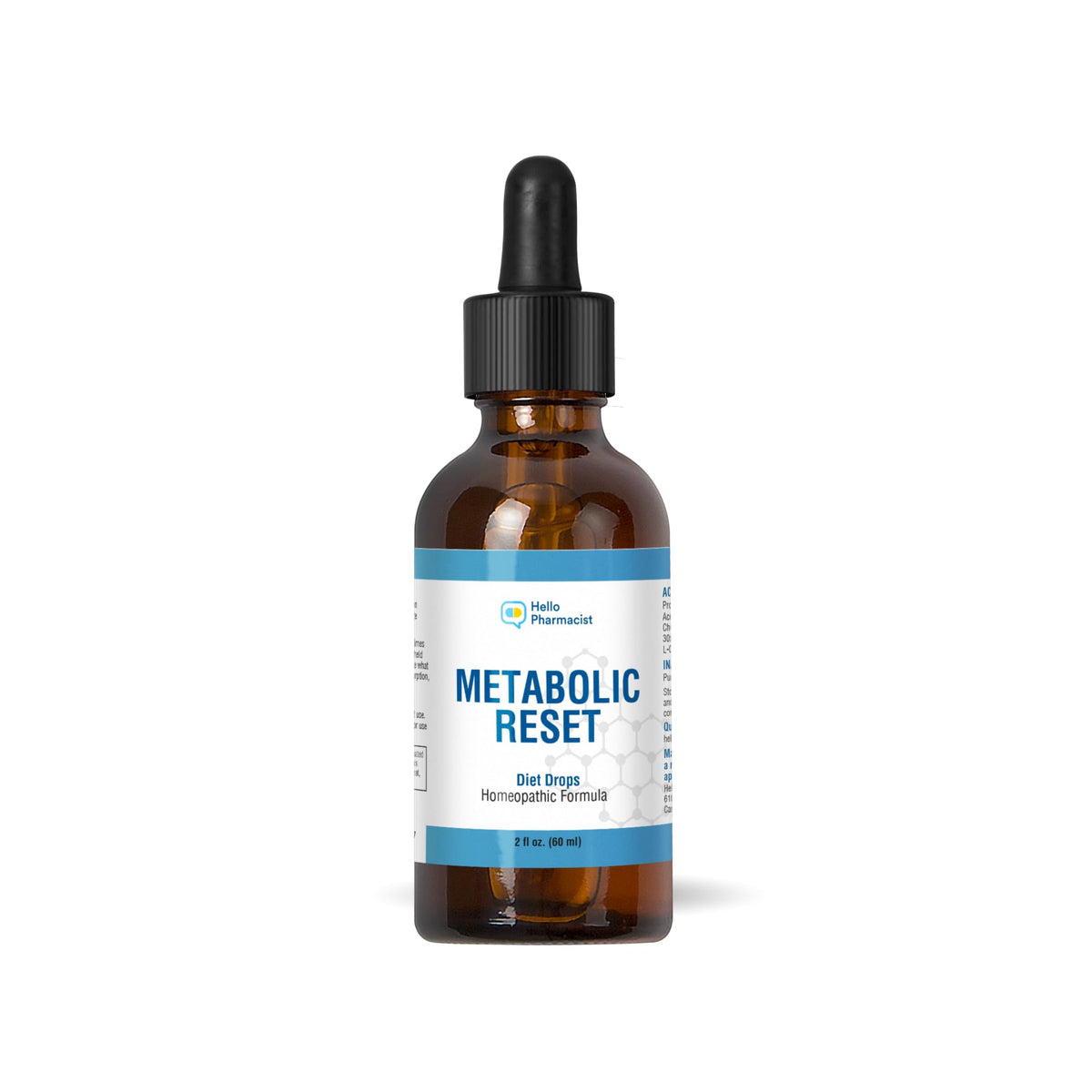 HelloPharmacist Métabolic Reset : la bouteille pratique pour une utilisation quotidienne.