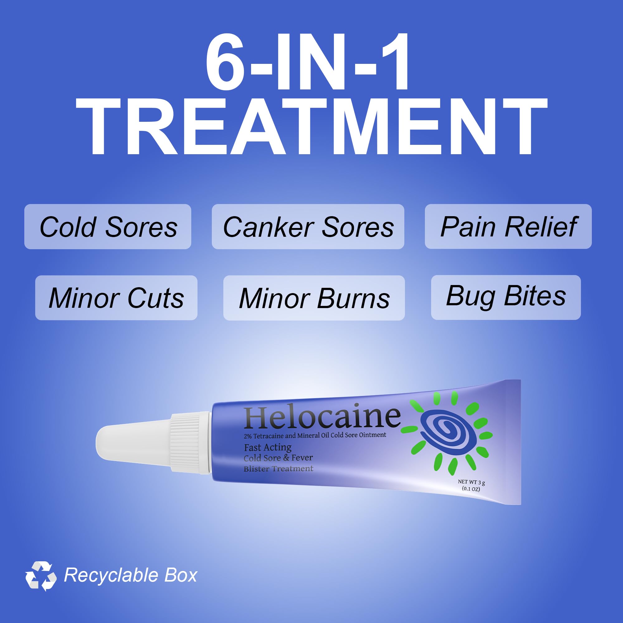 Apaisement local dans la bouche avec Helocaine