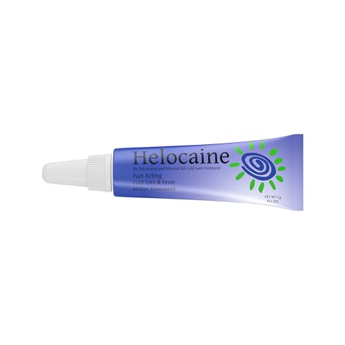 Gros plan sur le tube Helocaine prêt à l’emploi