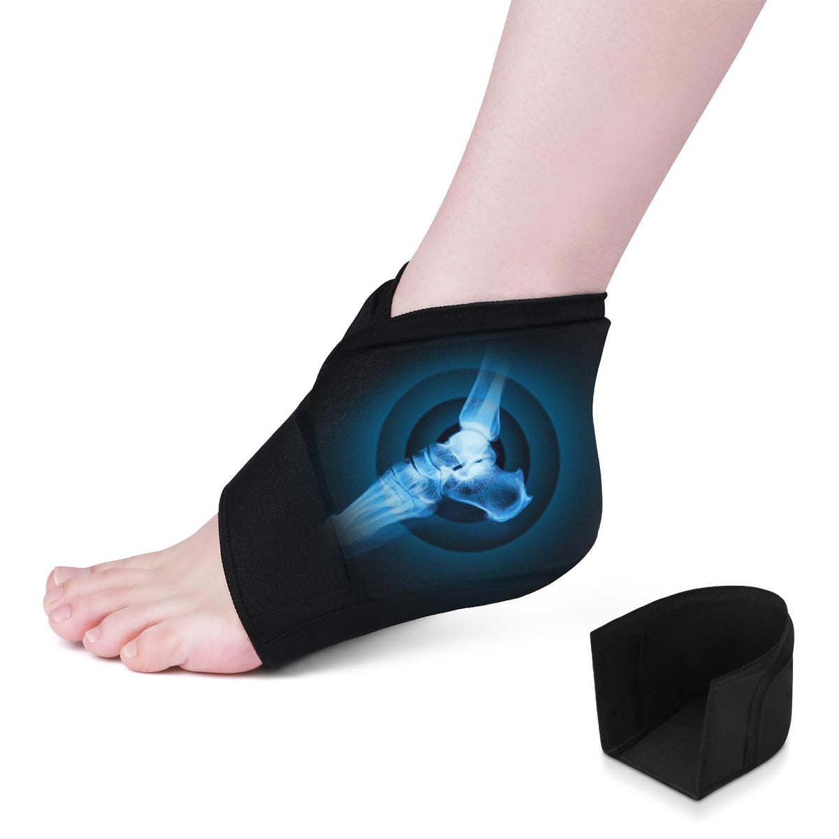 Helthrelife pack glace talons ergonomique pour soulager le talon
