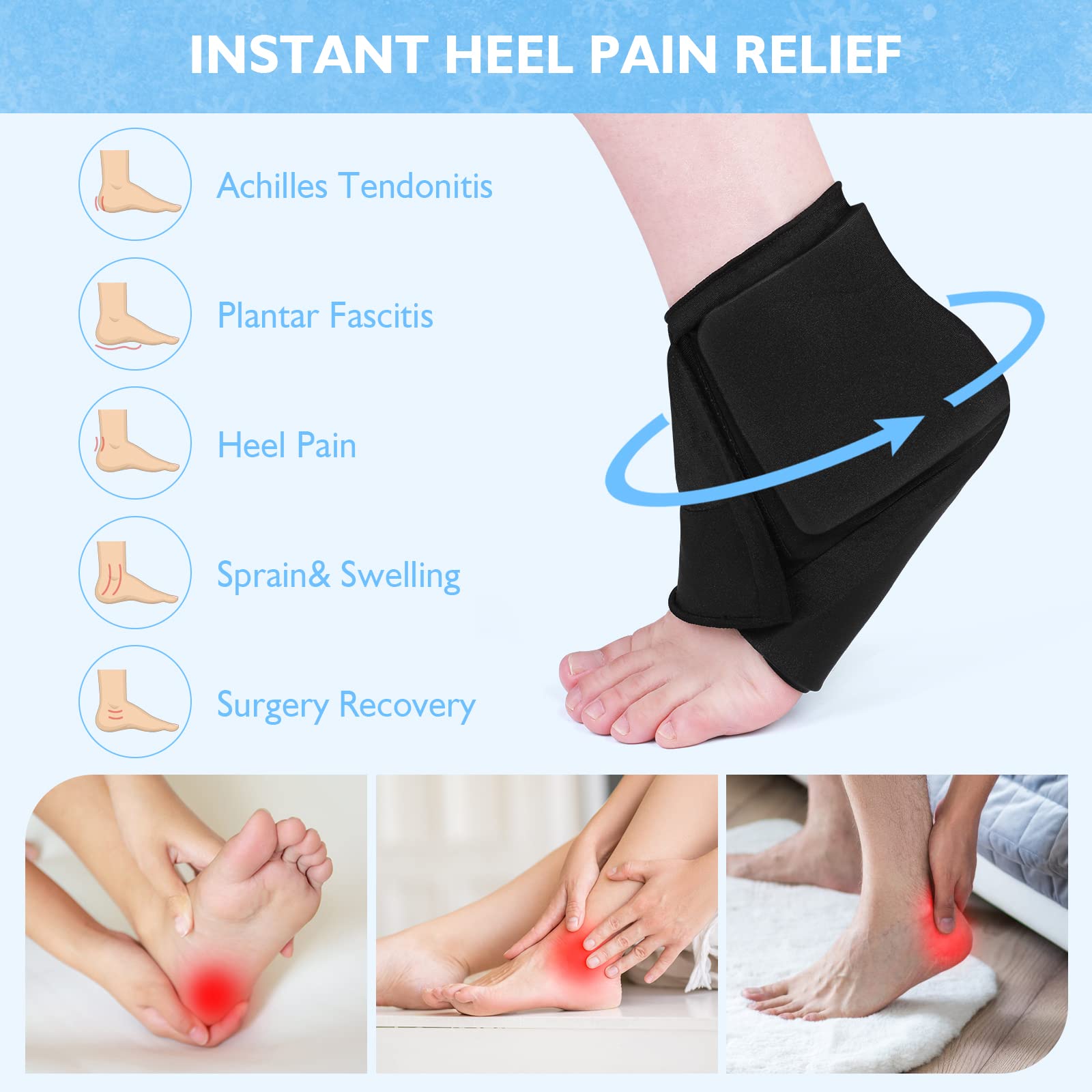 Helthrelife thérapie chaud froid talons offre une flexibilité adaptée