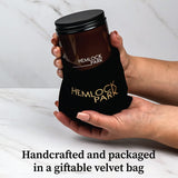 Emballage cadeau Velours Hemlock Park prêt à offrir, Bougie Citrouille Crème.