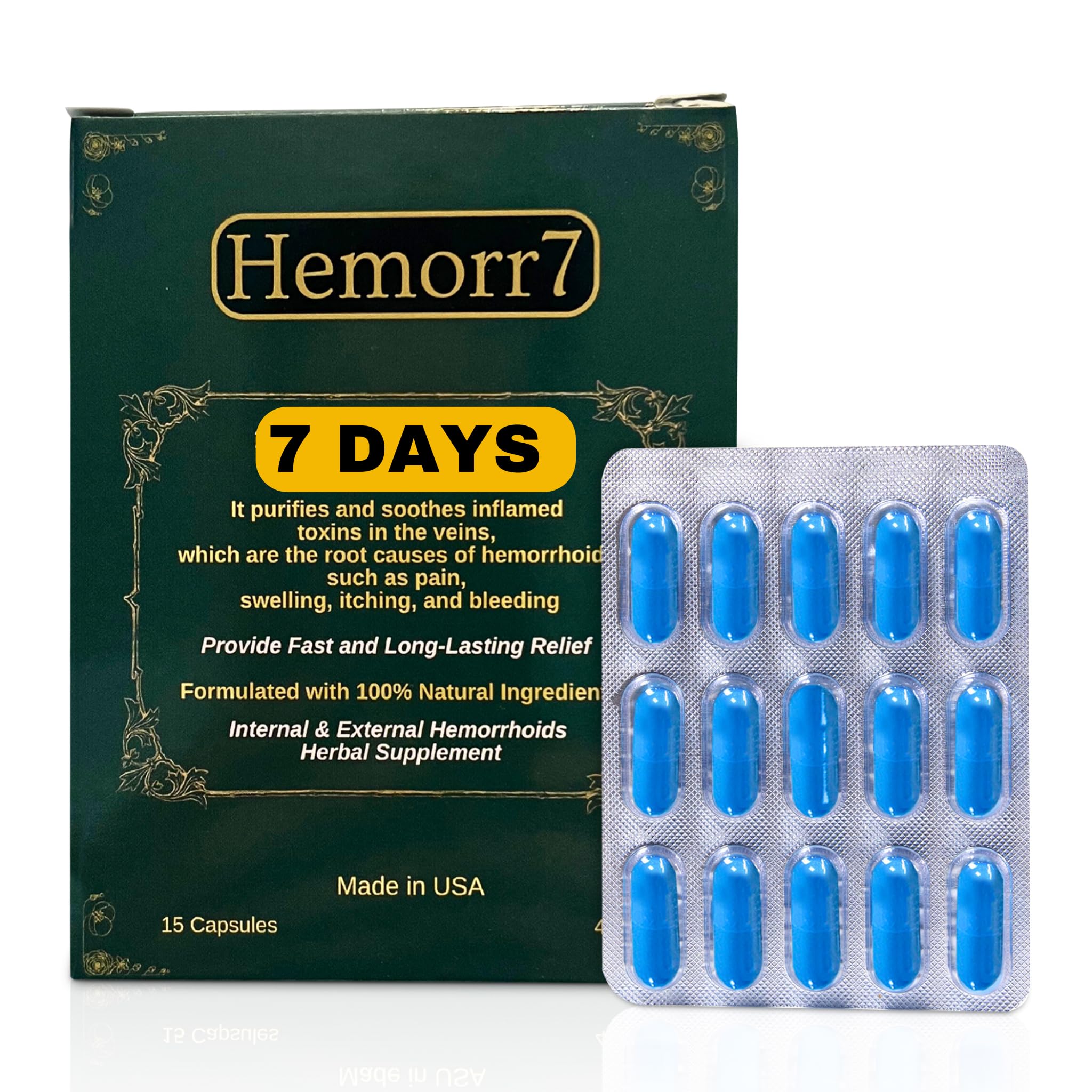 Hemor7: logo et marque visibles, symbole de confiance et de traçabilité.