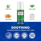 Hemp Emu gel rouleau apaise les articulations et améliore la mobilité.