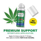 Hemp Emu gel rouleau soulage les muscles après l'effort.
