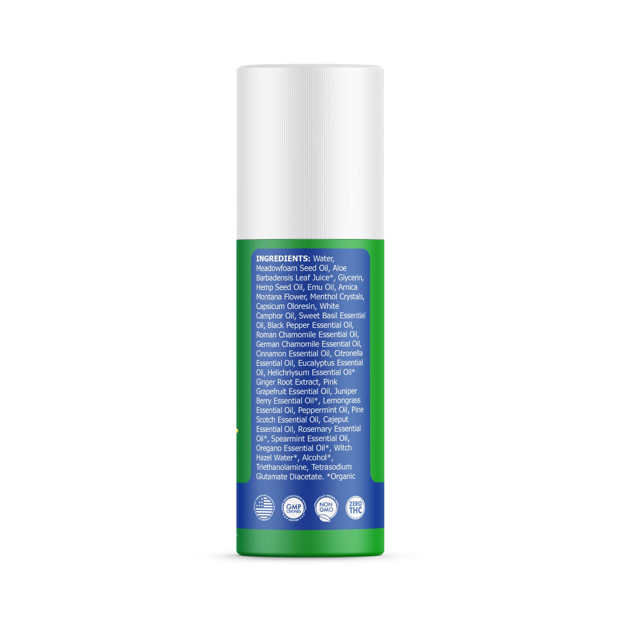 Hemp Emu gel rouleau idéal en déplacement pour utilisation rapide et discrète.