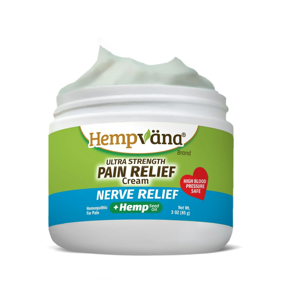 Hempvana Crème Soulagement Nerfs – Flacon 3 oz pour un réconfort ciblé