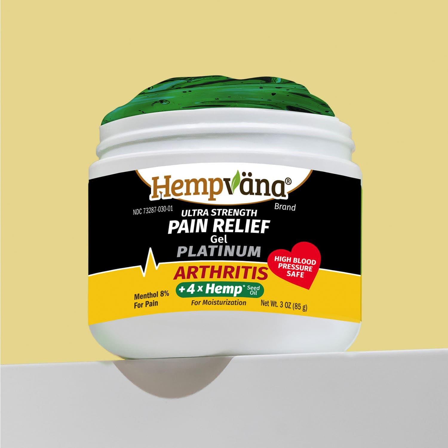 Sensation menthol frais pendant l'utilisation de Hempvana Platinum.