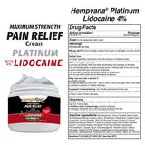 Application sur le dos avec Hempvana Platinum Lidocaïne Relief Cream