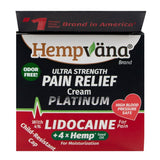 Production fabriquée aux États-Unis pour Hempvana Platinum Lidocaïne Relief Cream