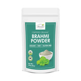 Poudre Bacopa Brahmi Hennaco dans flacon, soin capillaire naturel.