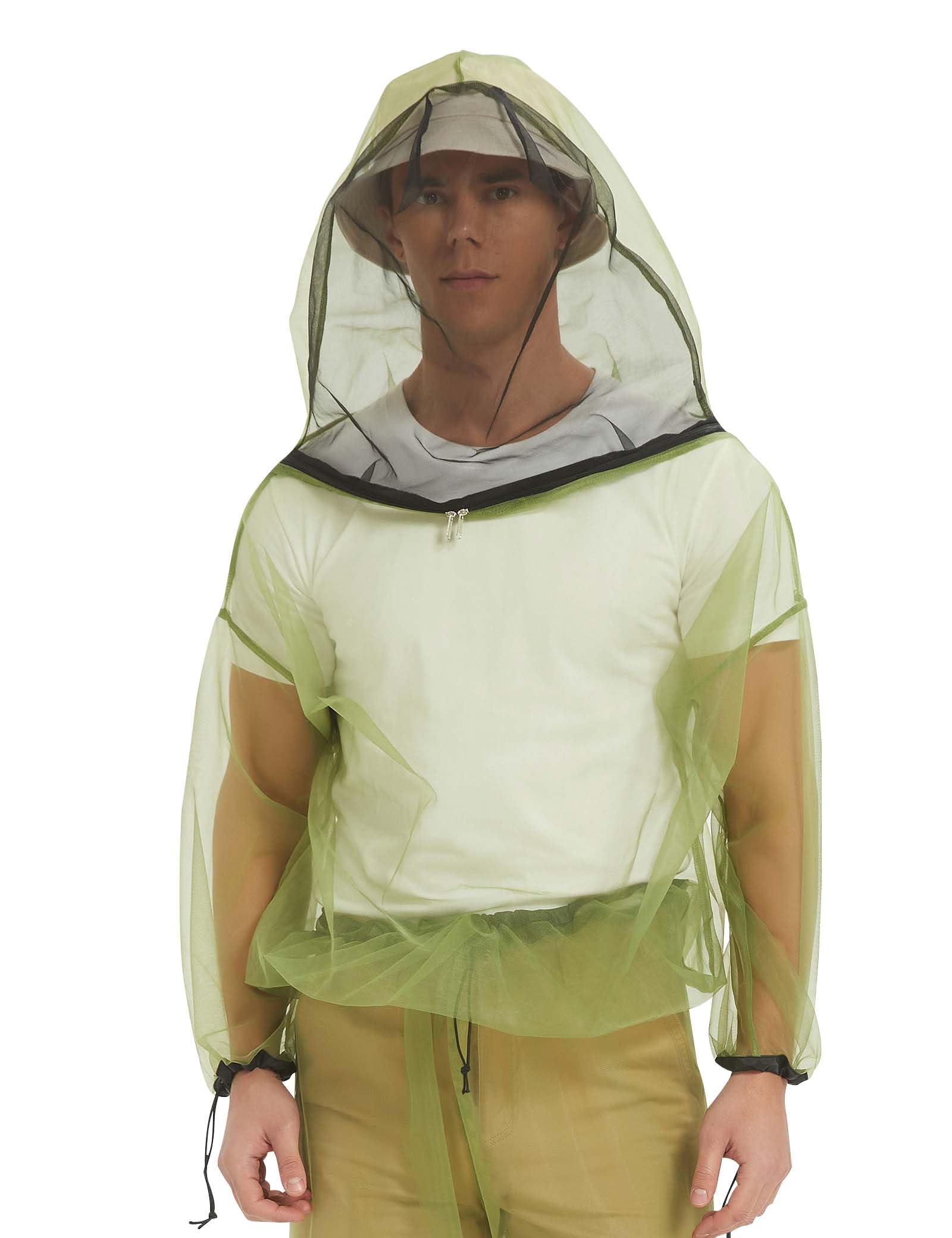 Veste HENNCHEE capuche-mailles pour adulte, protection légère en plein air