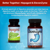 Hepagard: bouteille sans OGM, vegan et sans gluten.