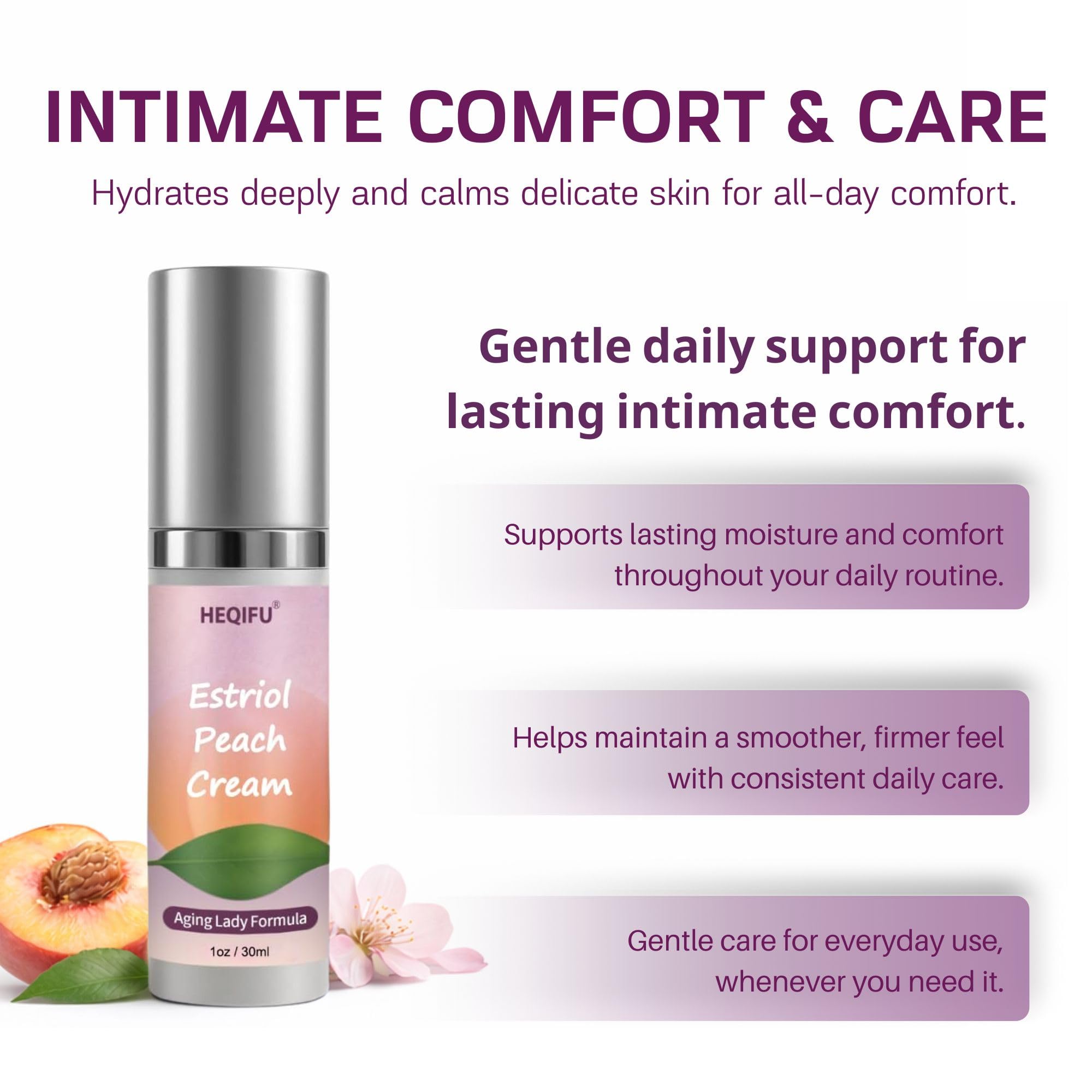 Hydratation efficace et absorption rapide pour une peau veloutée.