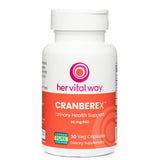 Cranberex de her vital way : pilules cranberry soutenant potentiellement la fonction urinaire.