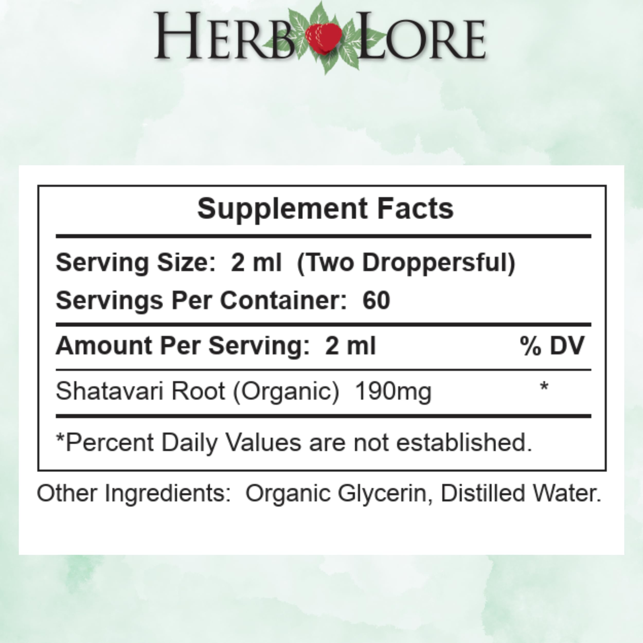 Herb Lore Shatavari, racine aromatique, extrait pur et polyvalent.