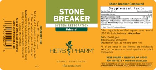 Herb Pharm Brise-Pierre utilisation quotidienne, routine naturelle