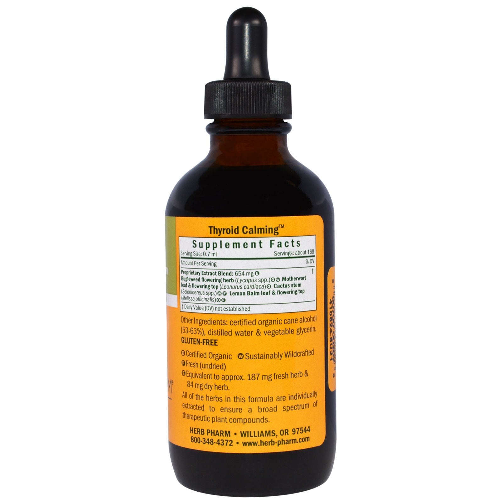 Herb Pharm Thyroïde Calmante — extraits liquides, action rapide pour le bien-être.
