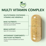 HERB PURE: contient Alpha GPC pour soutenir la concentration et les fonctions cérébrales.