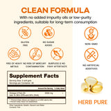 Produit HERB PURE sans OGM et sans additifs artificiels, sécurité renforcée.