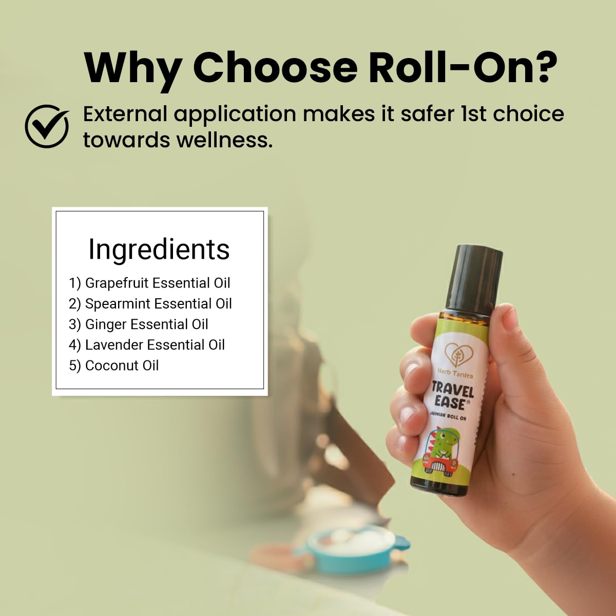 Herb Tantra Travel Ease Junior – Utilisation en croisière et avion, pratique et non invasif
