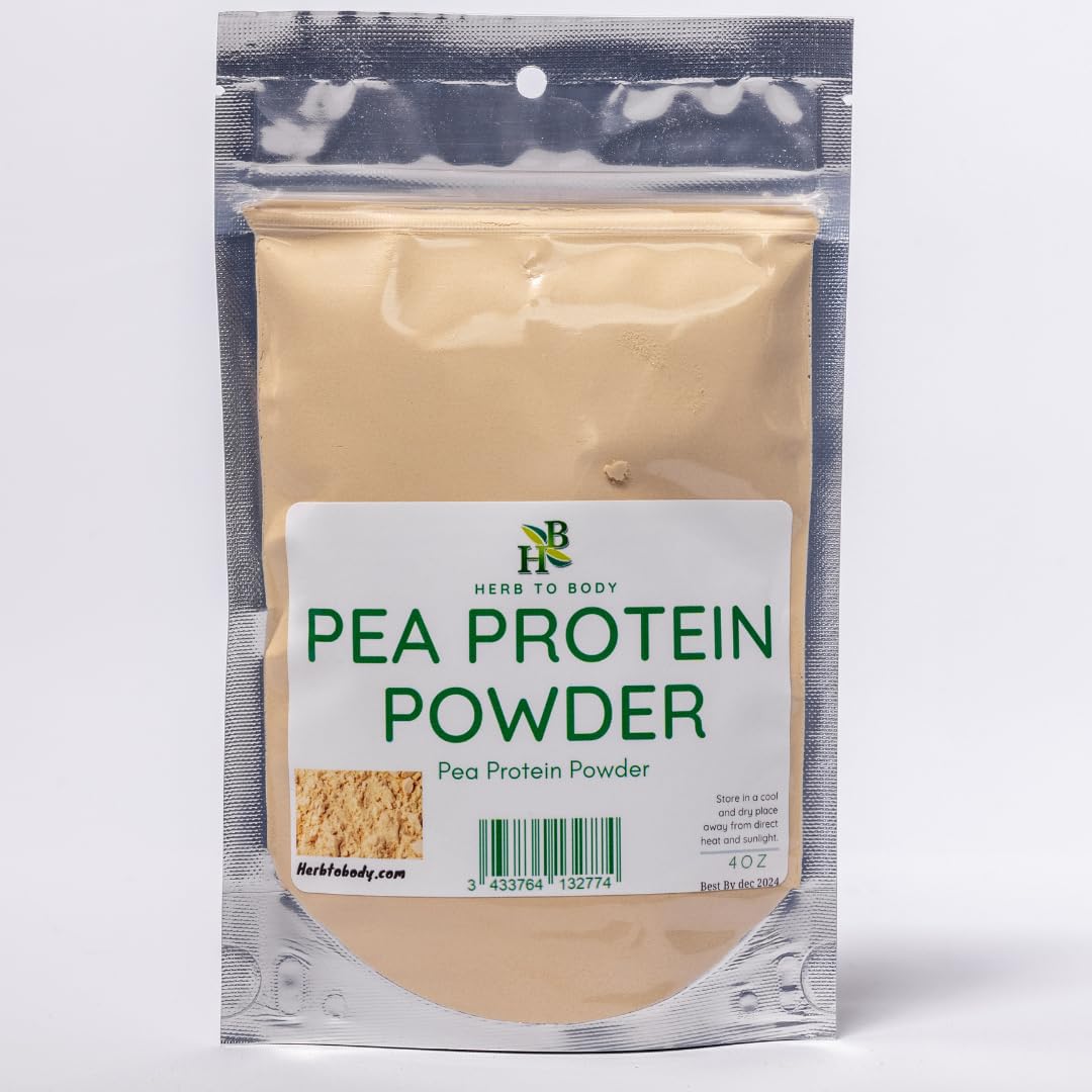 Herb To Body Poudre Protéine Pois dans un bocal frais et naturel, idéale pour smoothies
