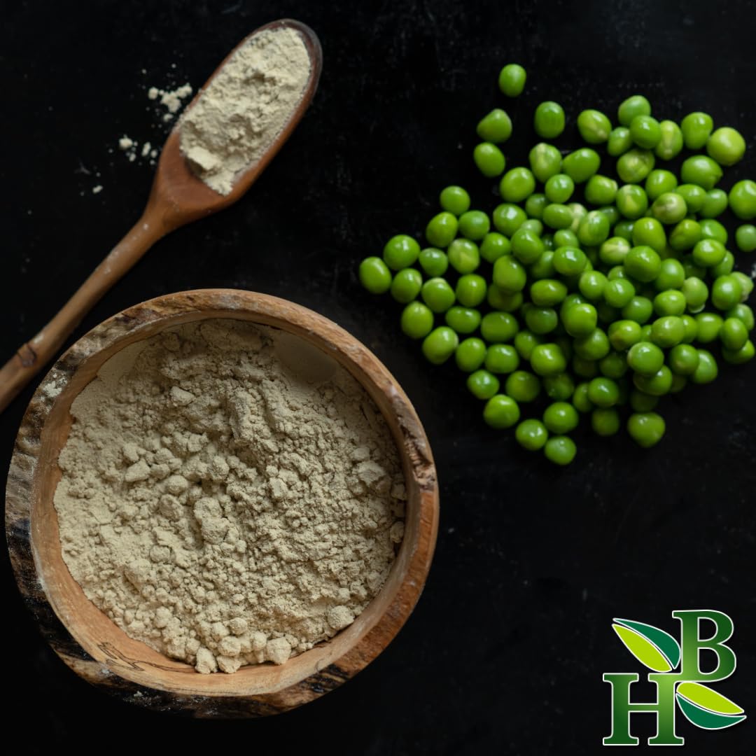 Herb To Body Poudre Protéine Pois avec cuillère, prête à être ajoutée aux shakes